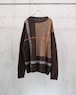 design brown knit sweater