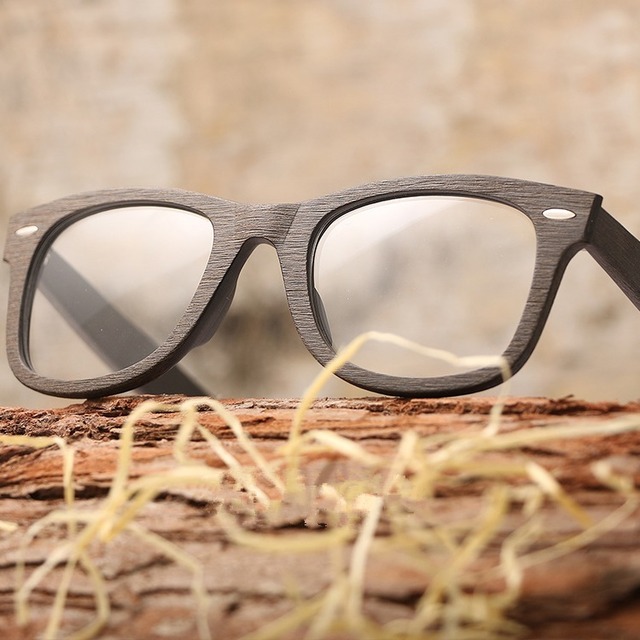【TR0016】Wood grain glasses - Wellington（木目のウェリントンメガネ）