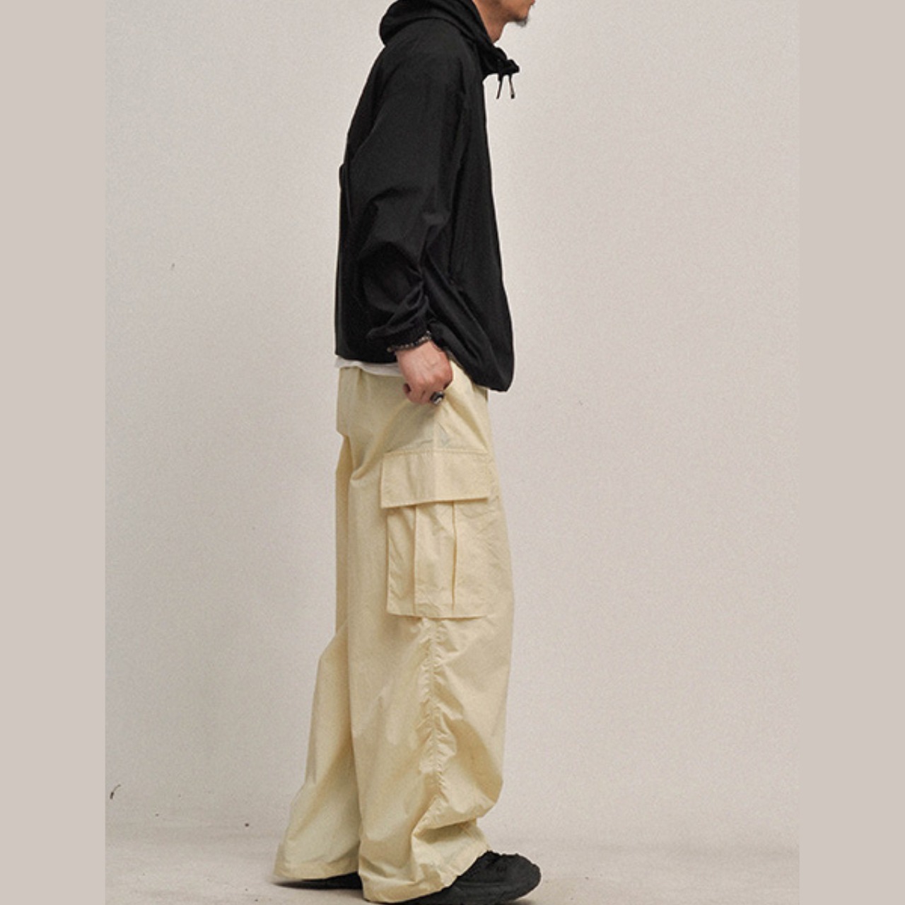 ライトナイロン ワイドカーゴパンツ N3434 - 2