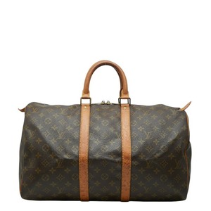 ルイ ヴィトン モノグラム キーポル45 ボストンバッグ ハンドバッグ M41428 ブラウン PVC レザー レディース LOUIS VUITTON 【中古】