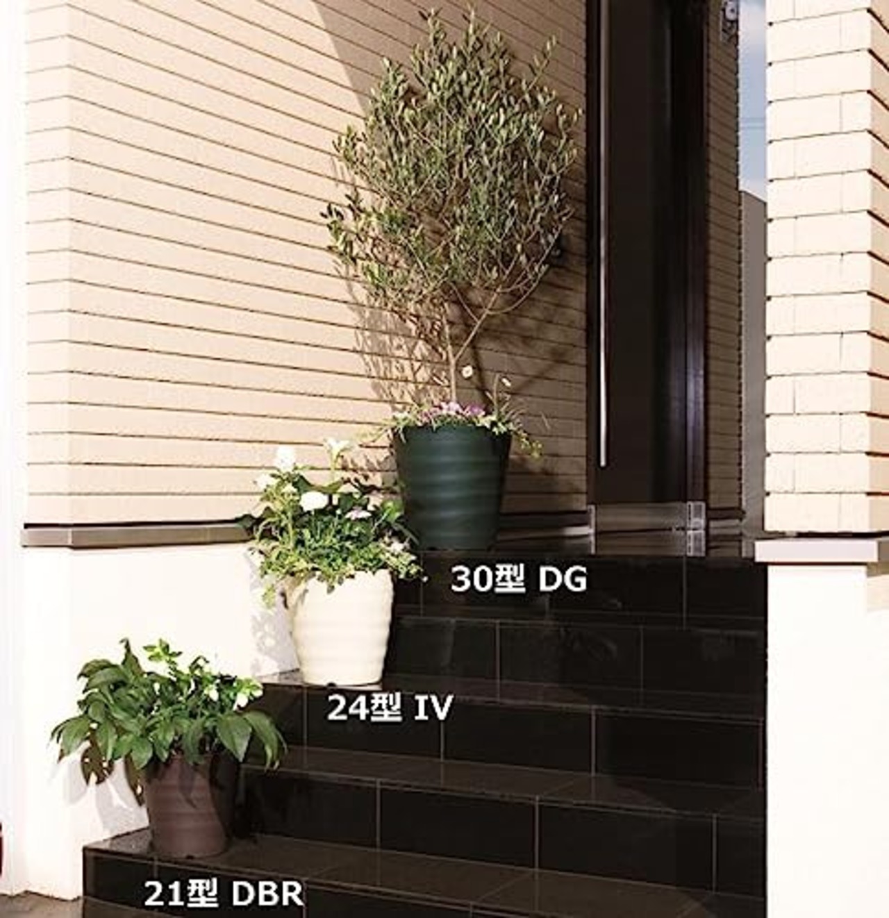 大和プラスチック 大型鉢 プランター フレグラーポット 30型 径300×高さ300mm 土容量14L アイボリー