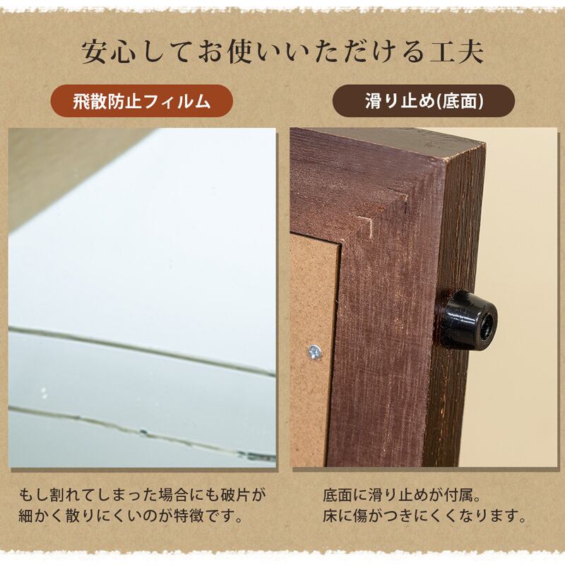 MANO アンティークジャンボミラー ホワイト ジャンボ ミラー 鏡