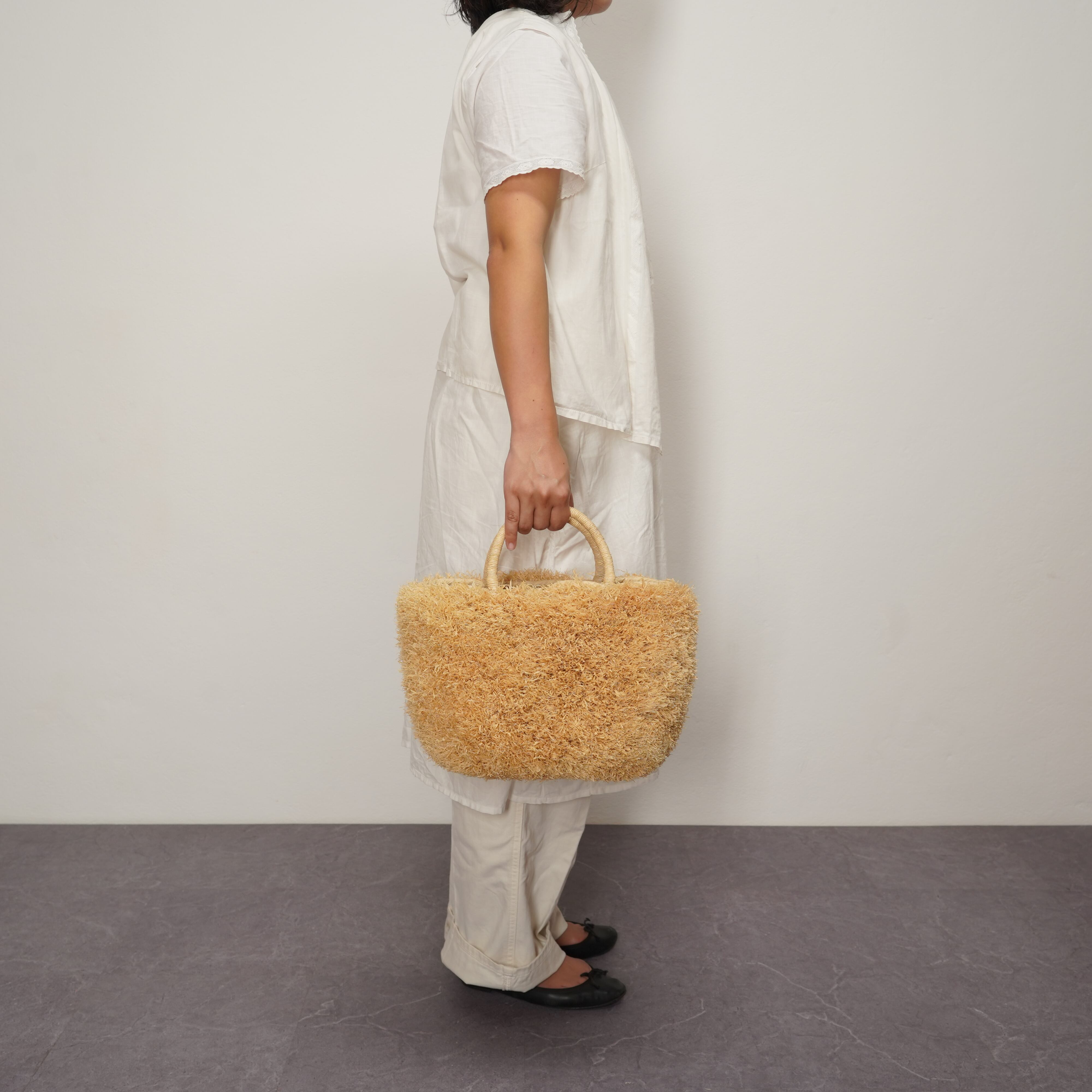 新品　AMPIANA Marche Bag - Mof-mof - S size Marche Bag (S) - Mof-mof - Color handle | AMPIANA