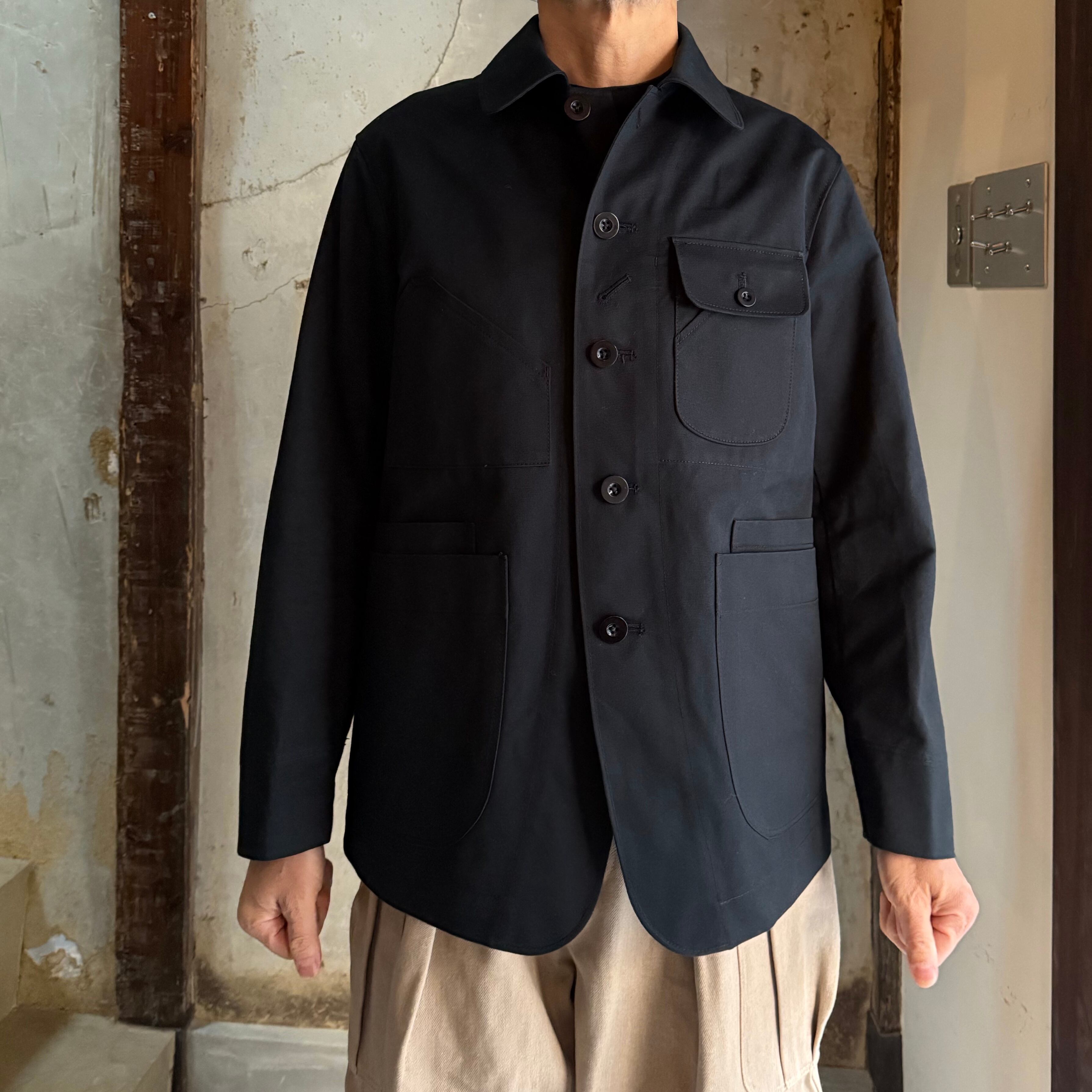 ASEEDONCLOUD / Handwerker 黒のシワ加工ダブルジャケット ASEEDONCLOUD(アシードンクラウド) Handwerker-ハンドベイカー- HW