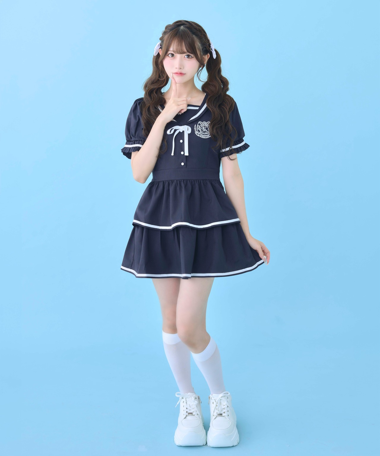あこがれ清楚ちゃんマリンワンピ