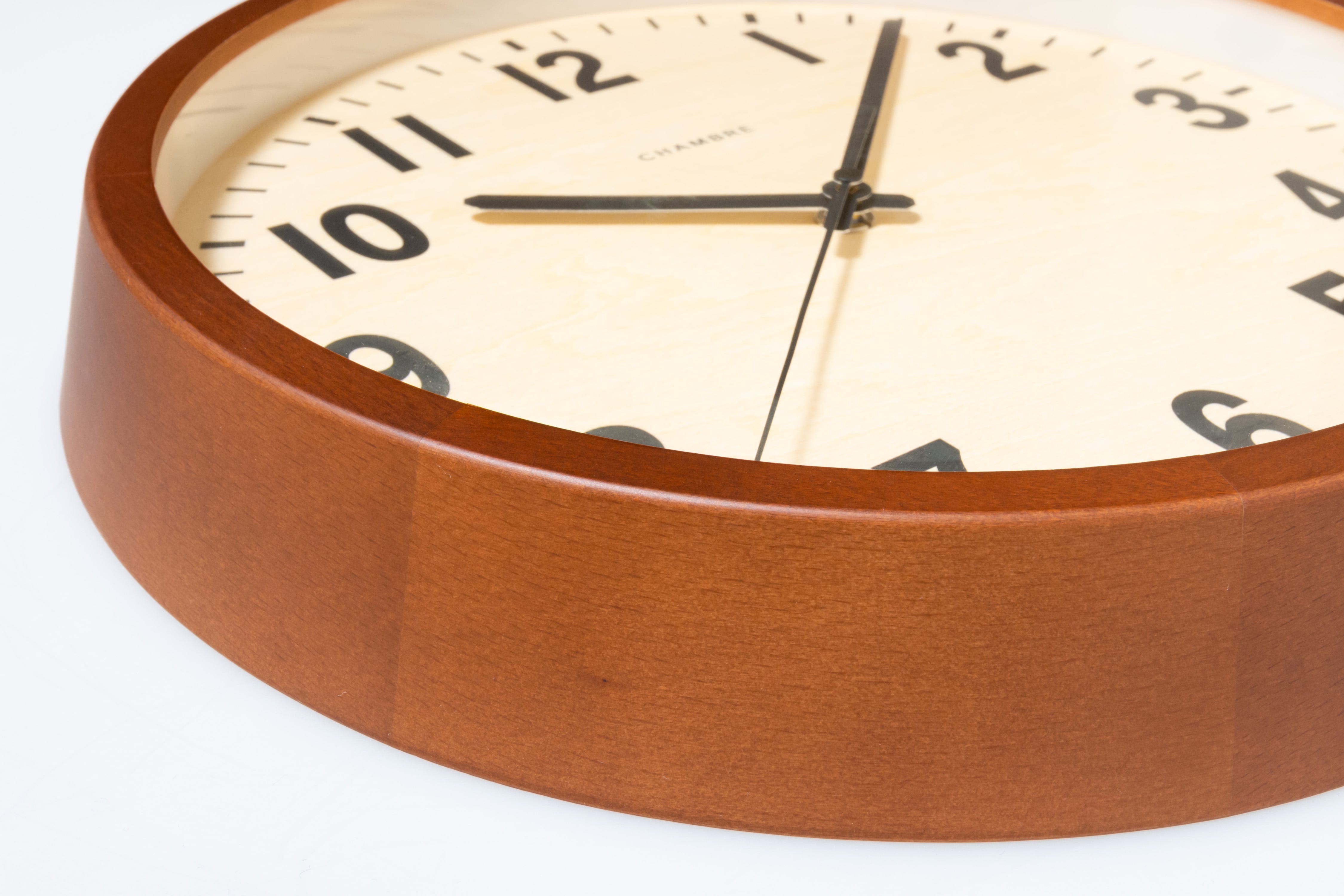 電波時計 PUBLIC CLOCK CAFE BROWN | シャンブル【CHAMBRE】byインターゼロ