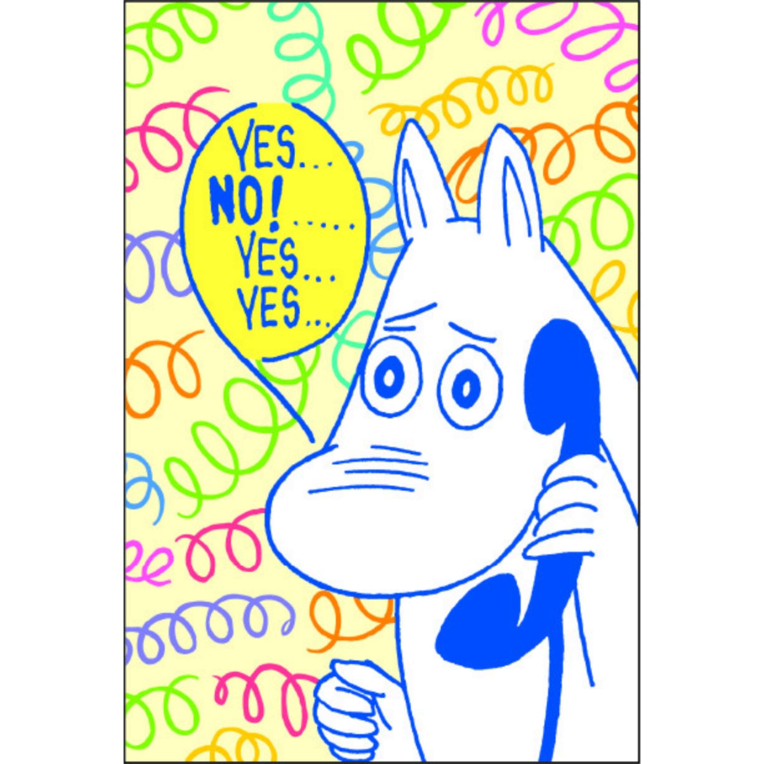 MOOMINのポストカード/YES/グリーティングカード:送料220円〜 C0pernicus