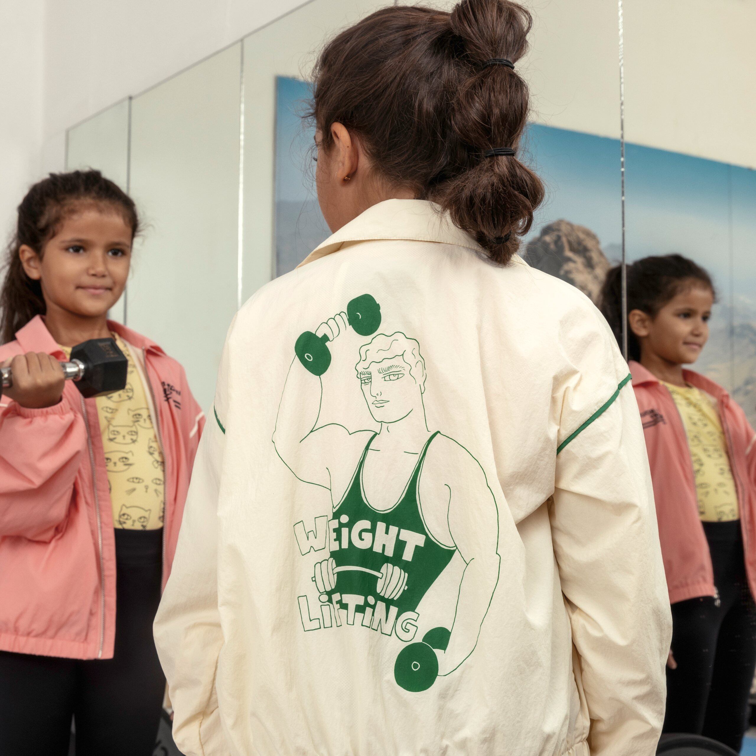 24SS】minirodini(ミニロディーニ)WEIGHT LIFTING SP JACKET offwhite 