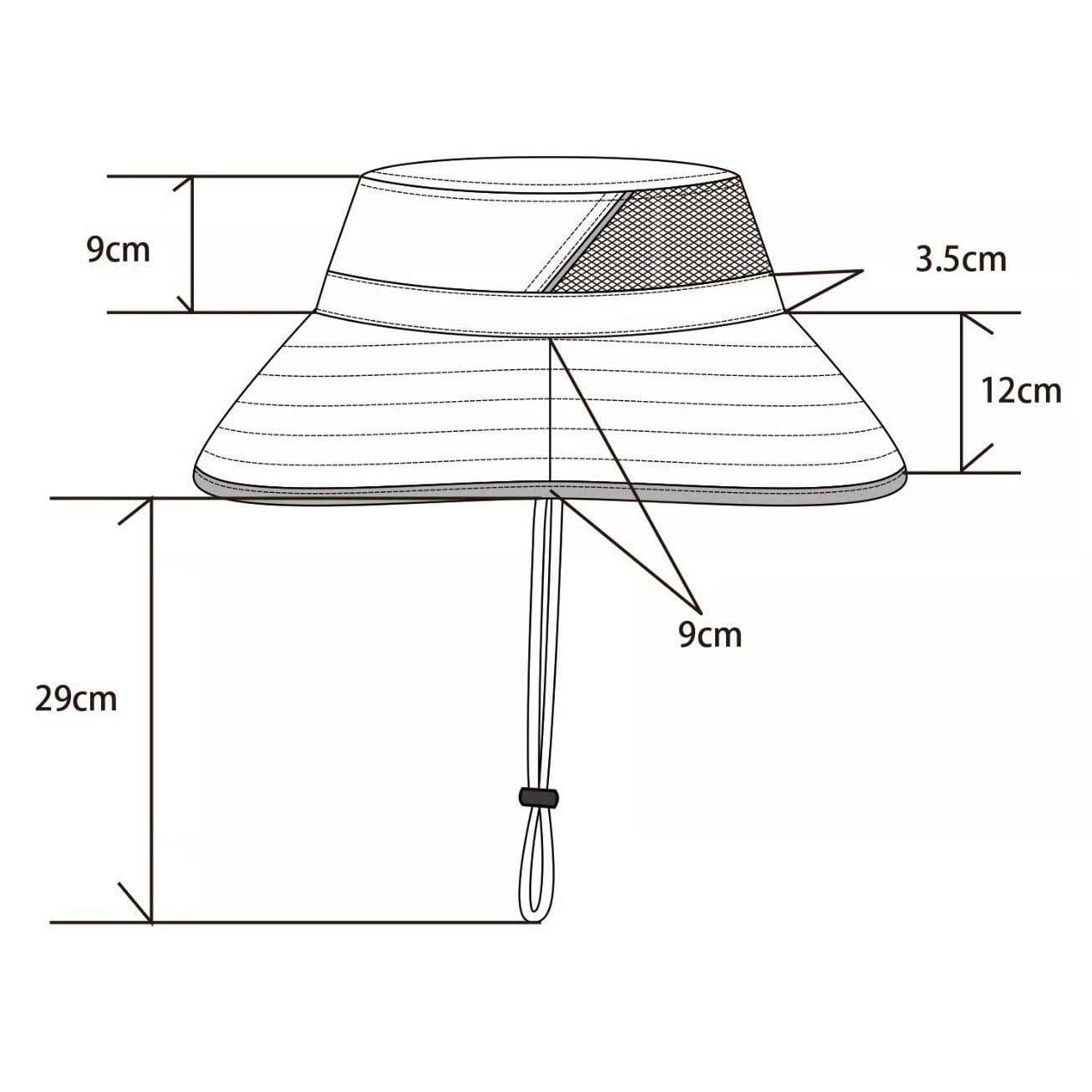 COMFORTABLE REASON / SUN SHADE HAT - BROWN | DEXIM
