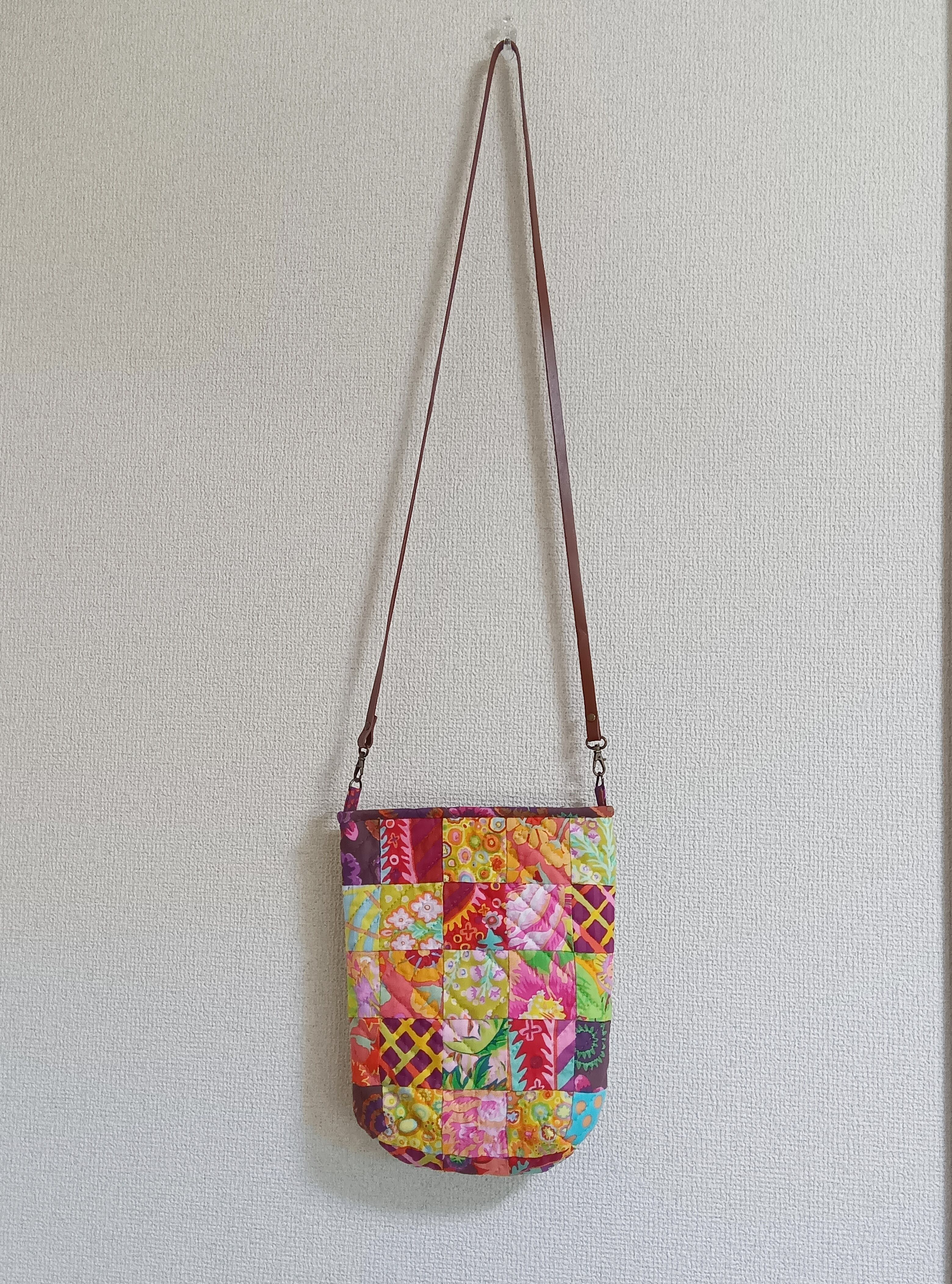 HawaiianQuilt Peach】ハワイアンキルトパッチワークキルト