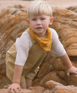 【即納】GROWN | Everyday Twill Short Overall-mustard