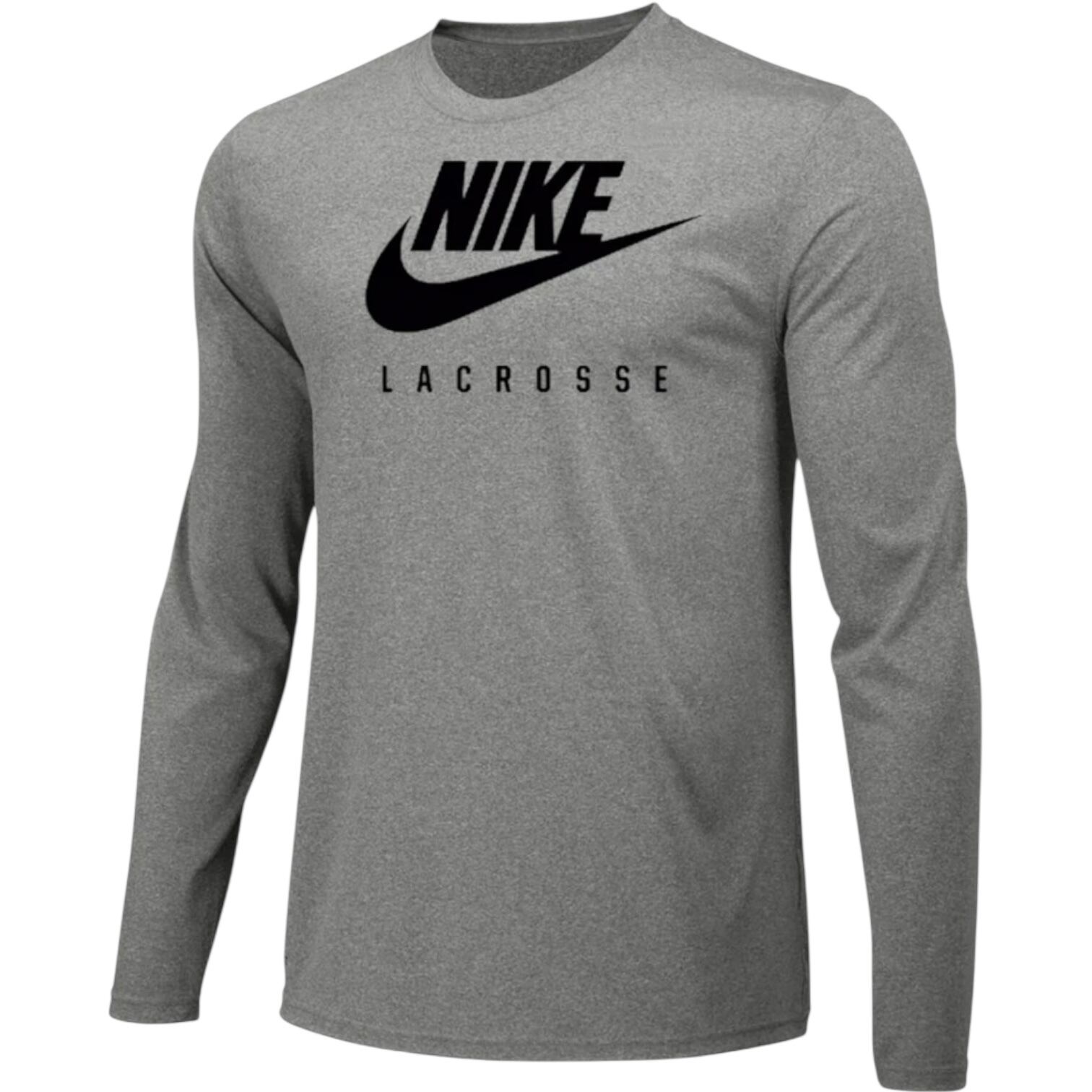 NIKE DRI-FIT LEGEND LS ラクロス Tシャツ グレー