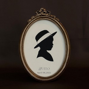 Silhouette Frame｜ゴールドオーバル