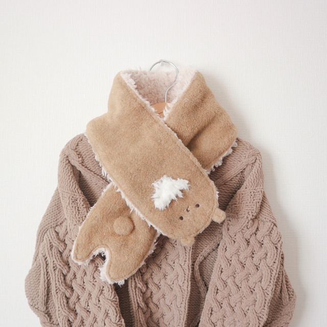 【完売】ツミキノワグマさんの おこさまマフラー