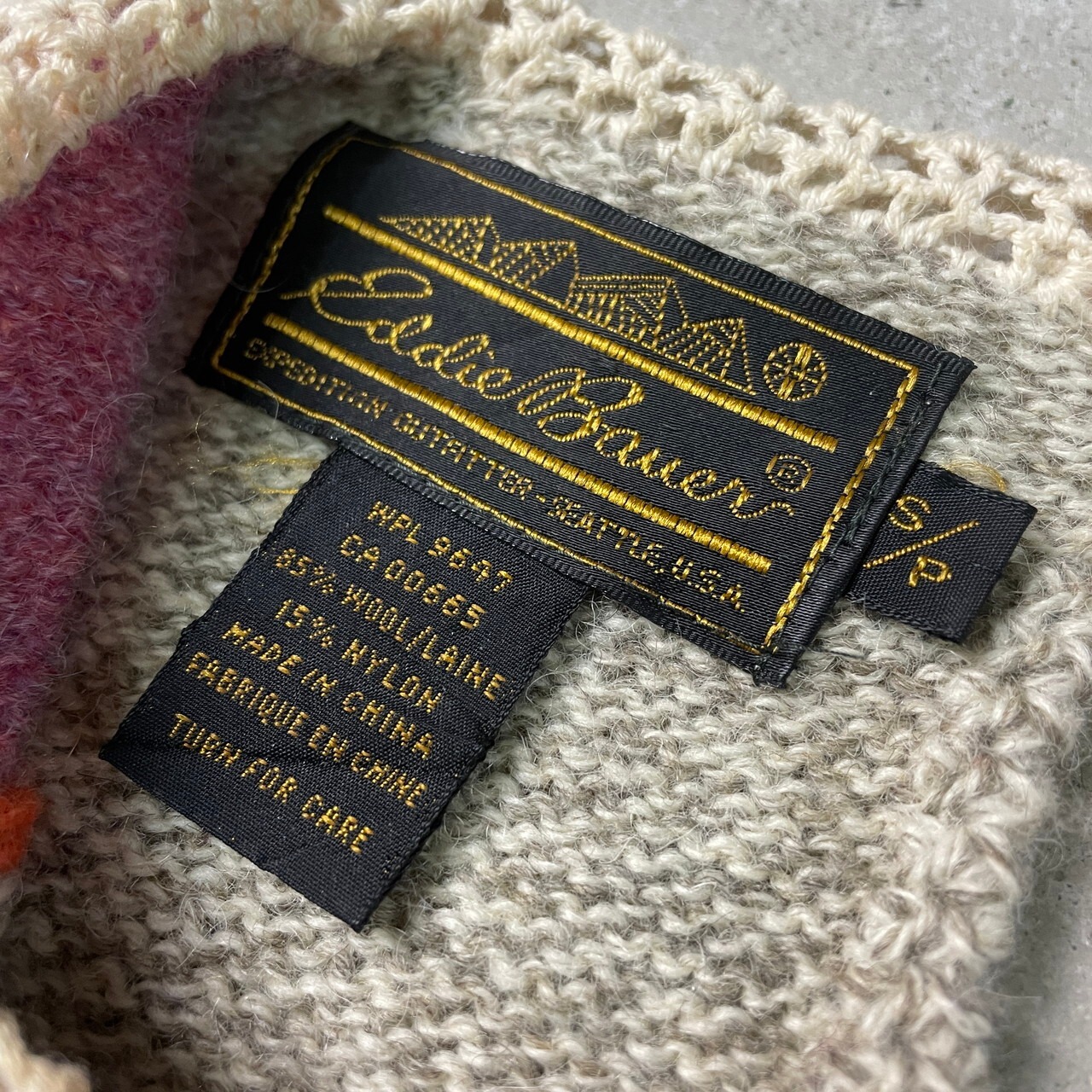 80〜90年代 Eddie Bauer エディーバウアー ウールニットセーター 