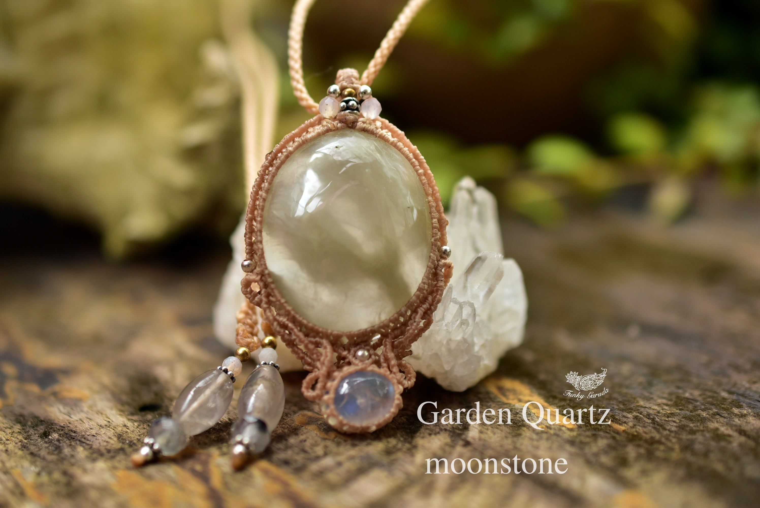 Garden Quartz × Moonstone ペンダント