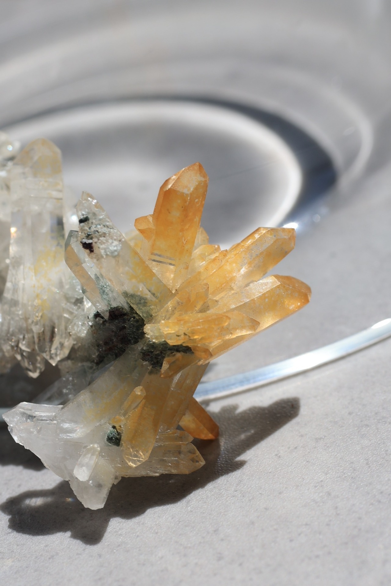 ゴールデンヒーラー × レムリアンクォーツ「朝日の結晶」Golden Healer × Lemurian Quartz ◇ 天然石・鉱物・パワーストーン・原石 | st00325