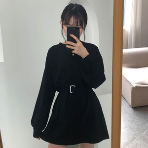 ワンピース レディース 送料無料 7色 フレアワンピース ベルト付き Tシャツワンピース クルーネック スリット無地 ミニ丈 ショート丈 長袖 サイドスリット ウエストマーク 体型カバー 細見え くびれ 脚長 美脚 二の腕カバー スタイル ロング丈 S M L XL ホワイト 白 花柄 フラワー 清楚 きれいめ 大人可愛い 上品 エレガント 透け感 抜け感 こなれ感 おしゃれ お洒落 大人女子 春 春服 夏 夏服 普段使い モテ お出かけ デート 女子会 通気性 涼し シフォン