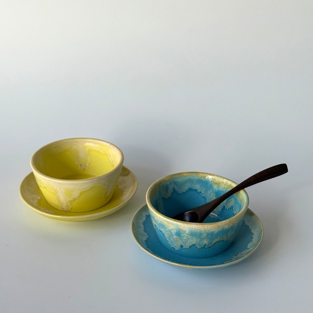 NAOKO HATA CERAMICS Melt series 旧Kobachi - Niagara blue