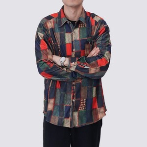 【UNISEX】 Color Blocking Shirt / カラー ブロッキング シャツ