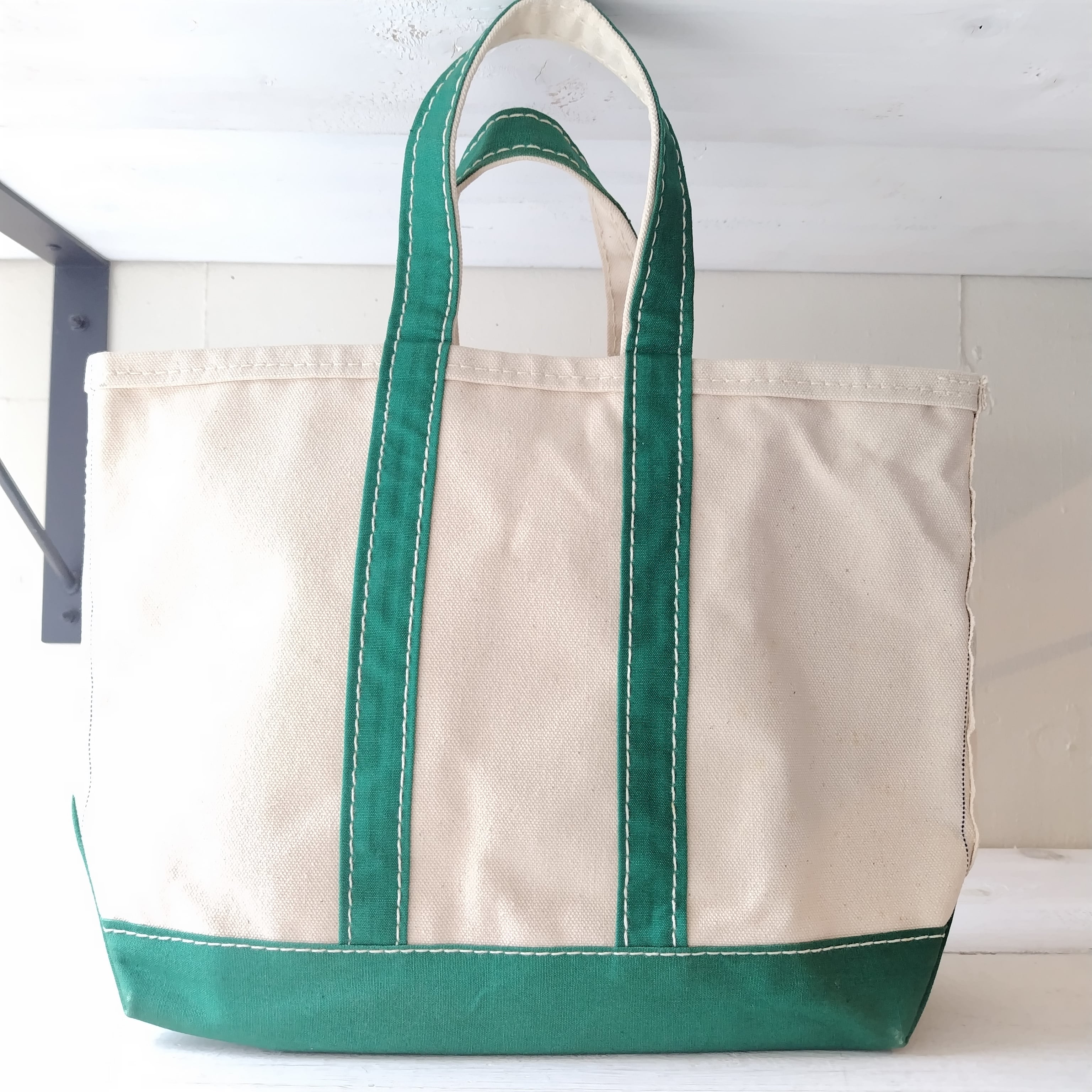 り*ご様 【希少】70〜80s llビーン トートバッグ ブロック体タグ / S L.L.Bean - L.L.BEAN エルエルビーン 70s トートバッグ 筆記体 サイド
