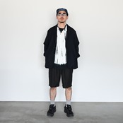 KUON / Arimatsu Shibori Camp Collar Shirt スタイル
