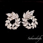 D034 人気 レディース ピアス 高品質 マーキス サークルデザイン