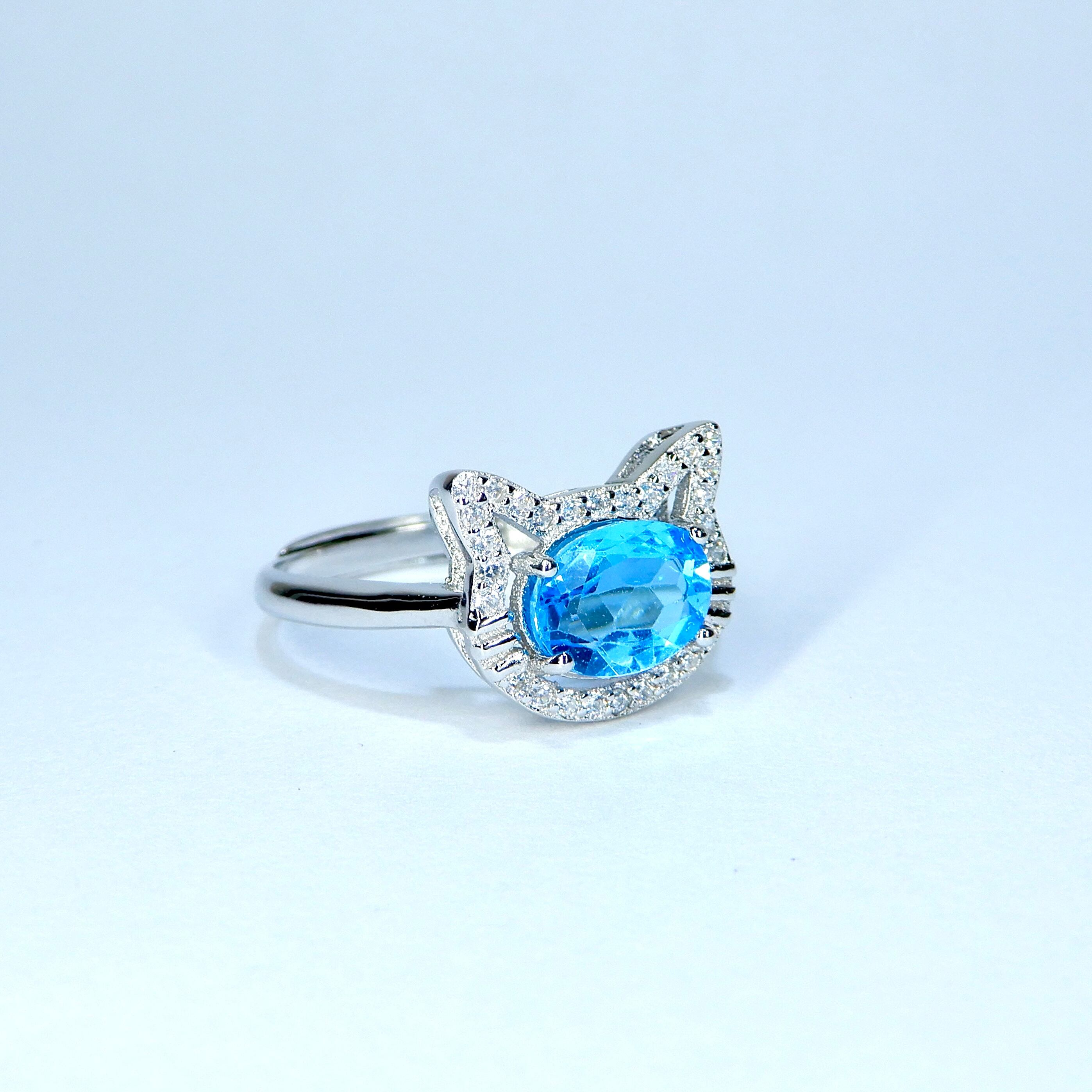 ねこRing♦︎サイズブルートパーズ♦︎