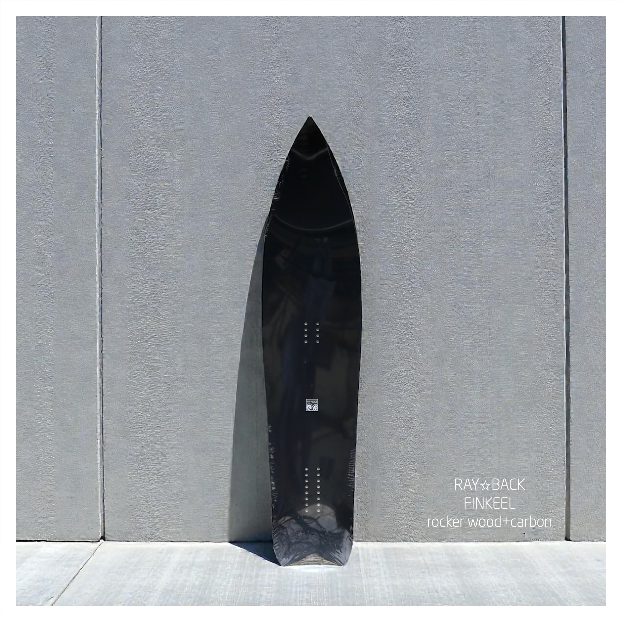 RAY☆BACK FINKEEL Black : フィンキール ウッド＋カーボンモデル