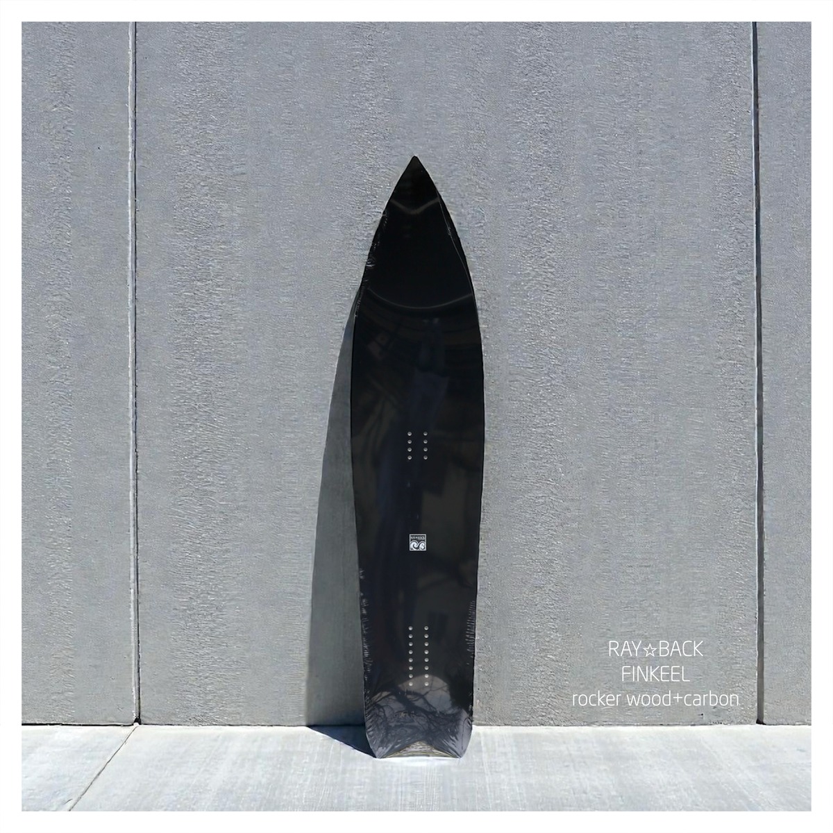 RAY☆BACK FINKEEL Black : フィンキール ウッド＋カーボンモデル 