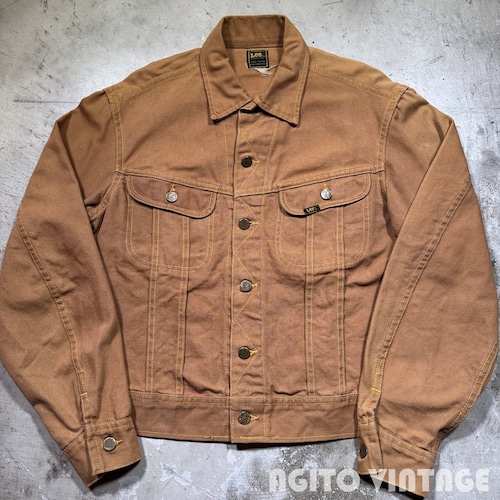 70's~ Lee RIDERS 220-0320 ブラウンダックジャケット リー ライダース コンディション良好 42相当 USA製 希少 ヴィンテージ BA-2981 RM3402H