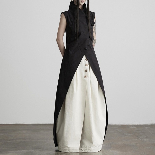 Twisted waist volume skirt C1549