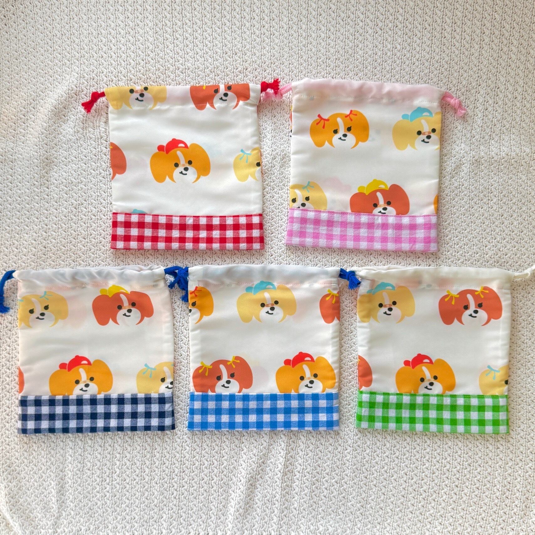 ビーグル柄巾着