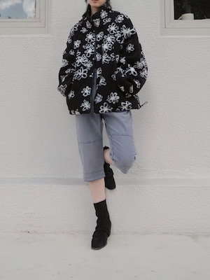 Double Waistband Panel Pants  / BLUE