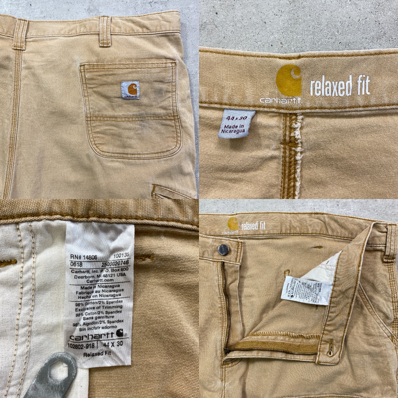 Carhartt カーハート ダブルニー ダックパンツ ペインターパンツ 