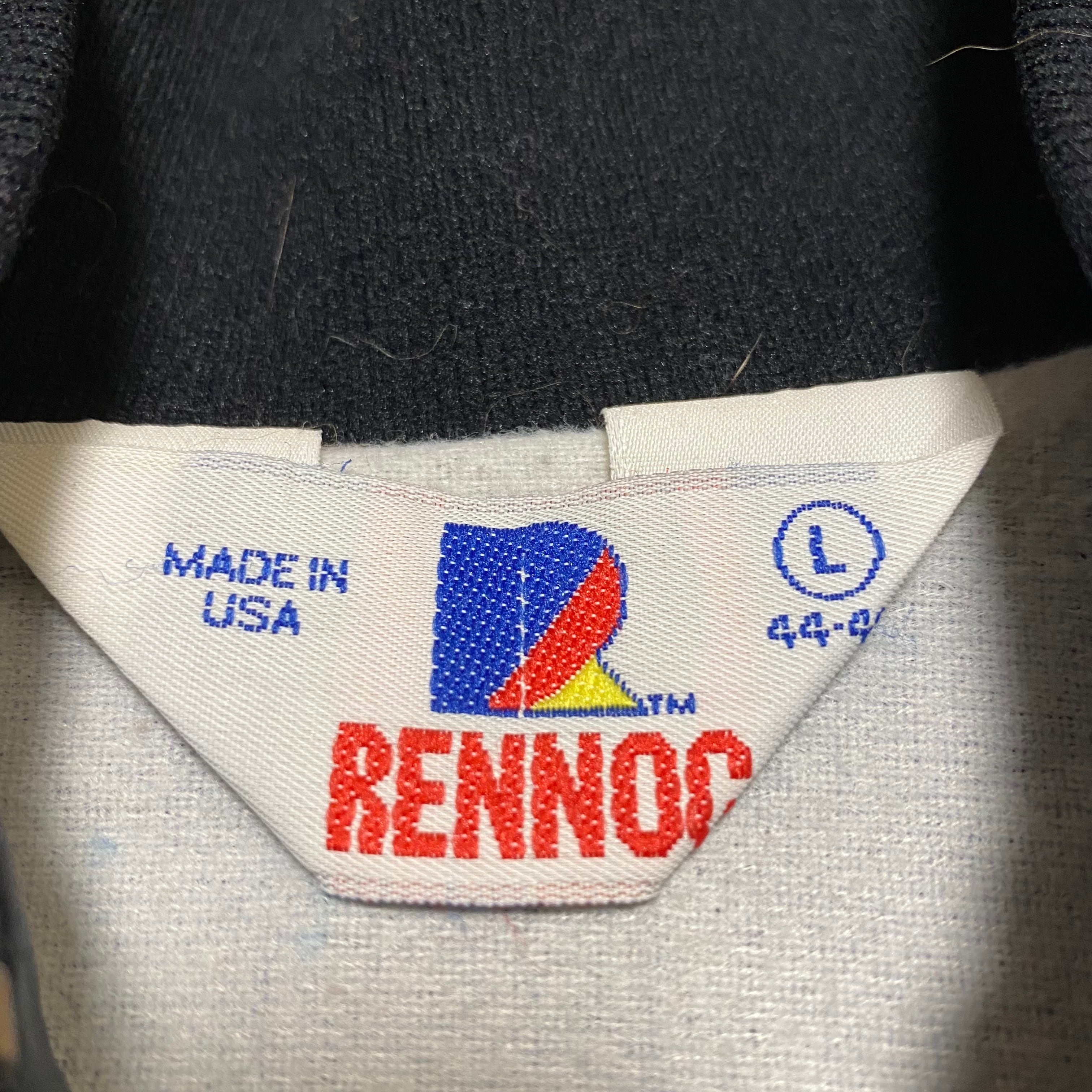 90s 古着 スタジャン ハーフジップ USA製 刺繍 リブライン ゆる 90s 古着 スタジャン ハーフジップ USA製 刺繍 リブライン ゆる