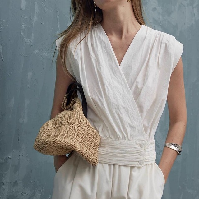 cross shirt tops　W00410