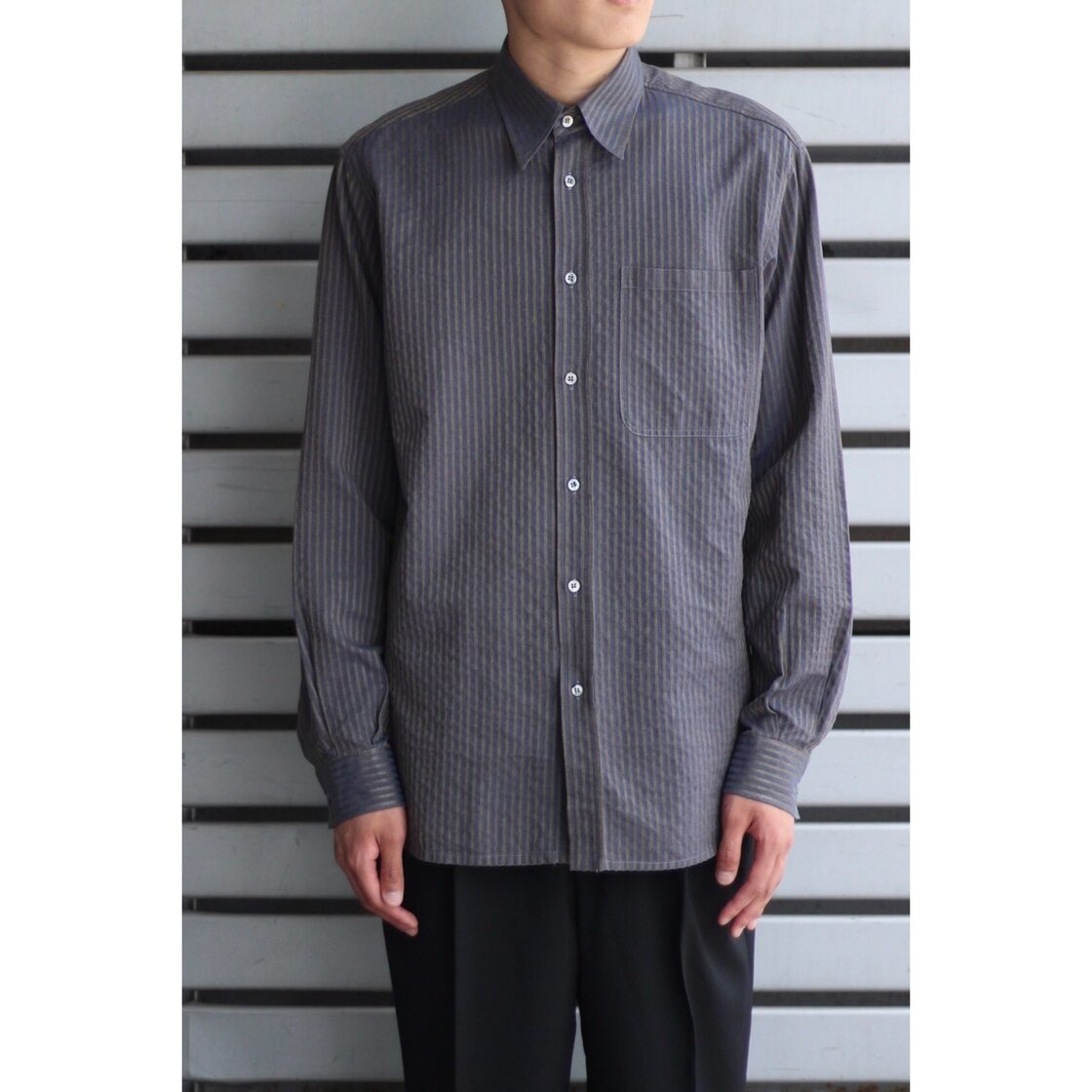 FERRE STUDIO / 1990s 総柄 レーヨン ブラウス 長袖 シャツ FIFTY 