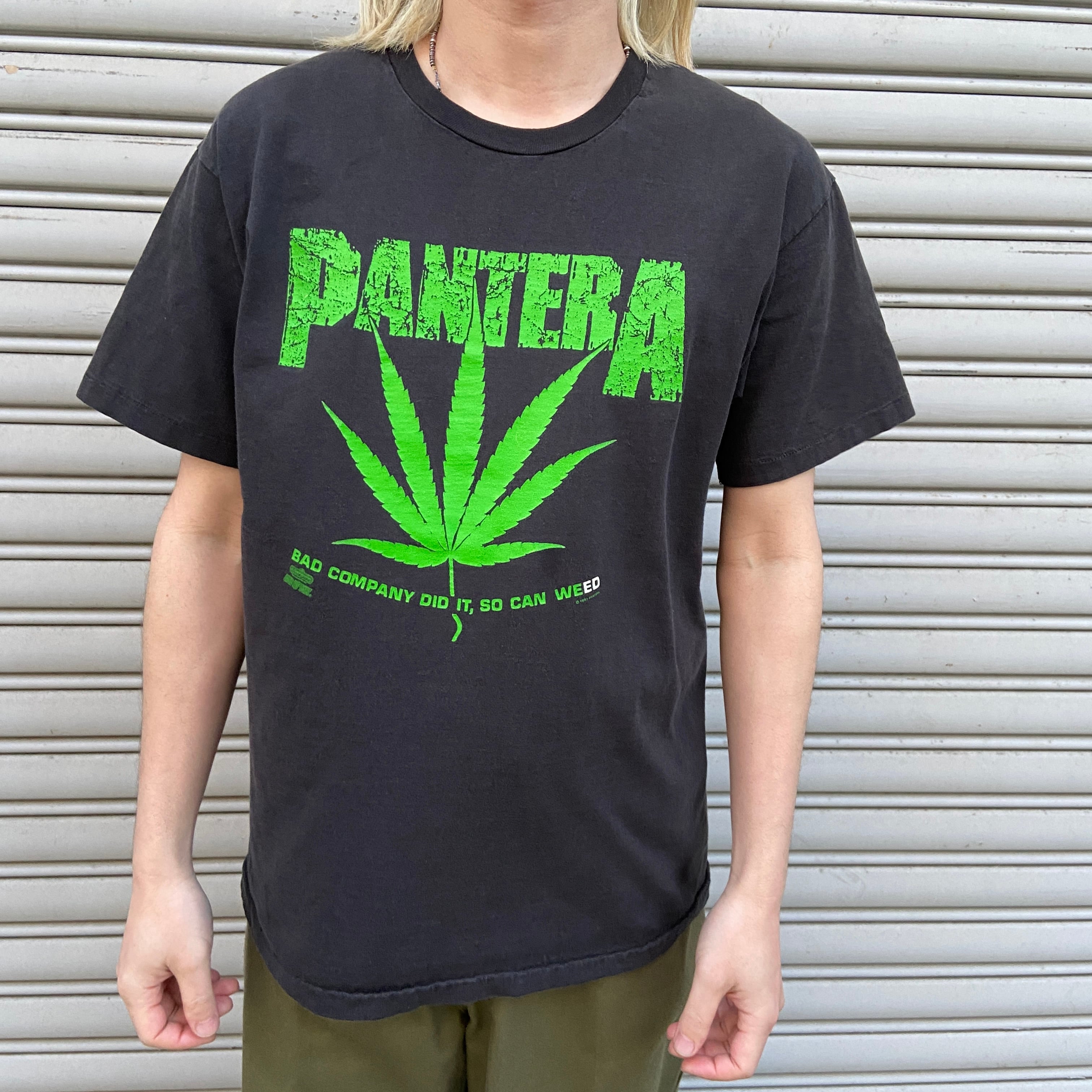 90s PANTERA パンテラ バンドTシャツ L 黒 ヘヴィメタ ツアーT | 古着