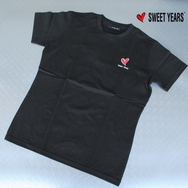 SWEET YEARS スウィートイヤーズ Tシャツ 半袖 クルーネック Tシャツ メンズ 2023年モデル 正規販売店 13305SY NERO ブラック