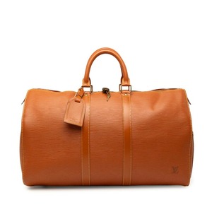 ルイ ヴィトン エピ キーポル45 ボストンバッグ トラベルバッグ M42978 ジパングゴールド ブラウン レザー レディース LOUIS VUITTON 【中古】