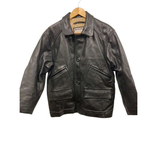 90s Vintage CHEVIGNON Leather Jacket, Black, Size M | amaterasu