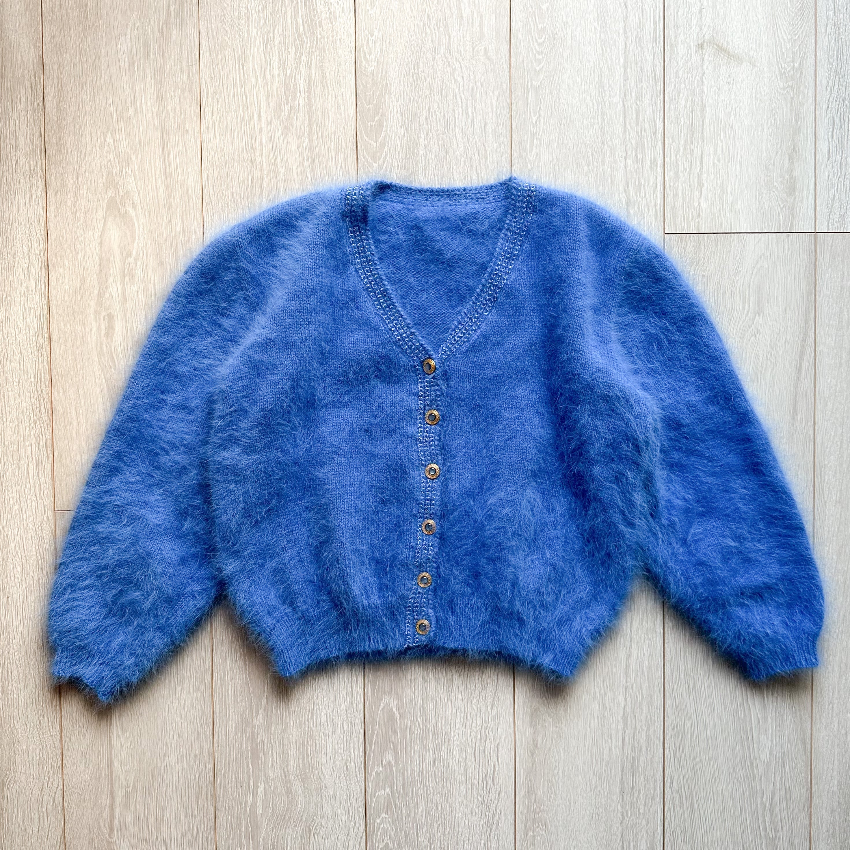 vintage shaggy knit cardigan シャギーニットカーディガン シャギー