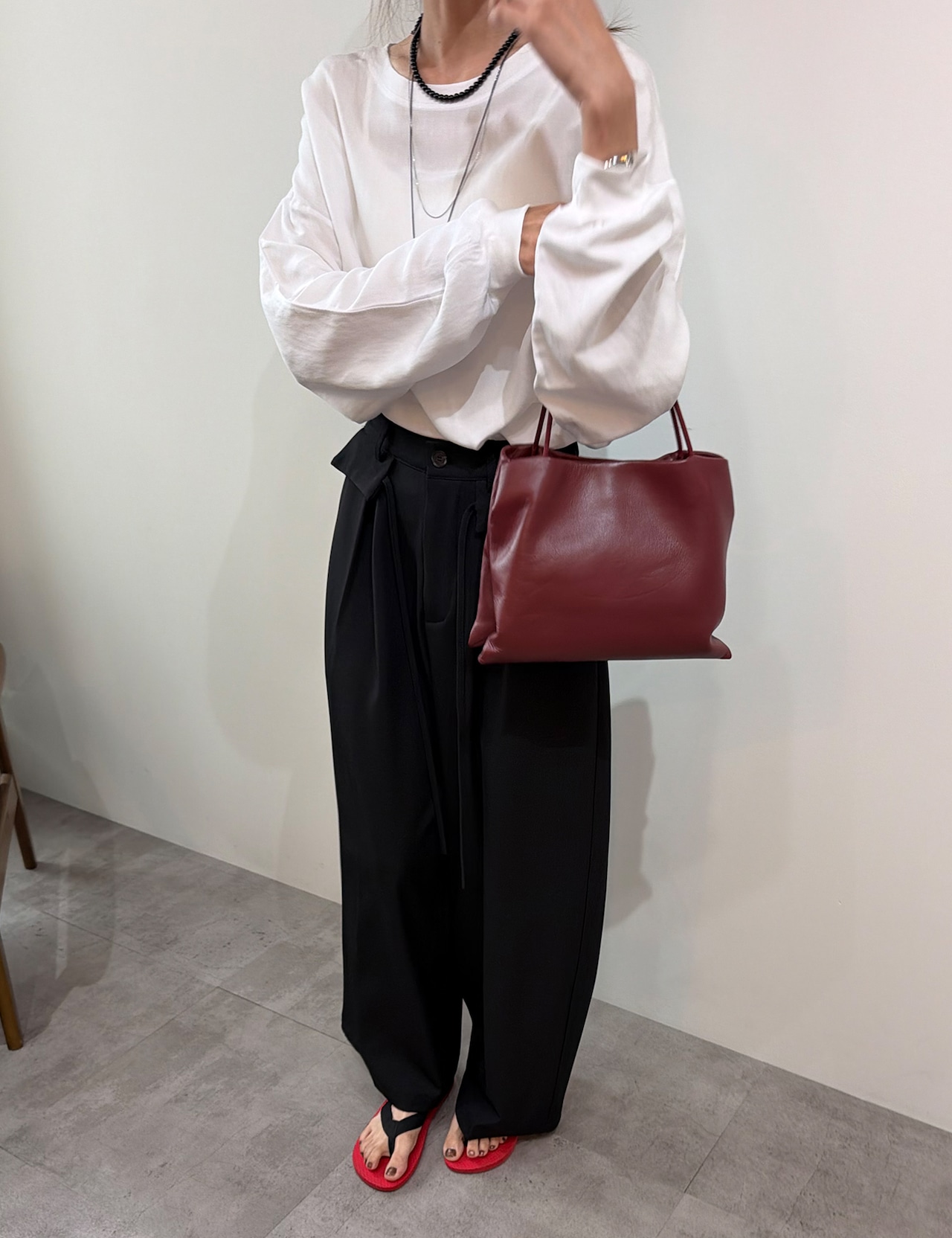 【新作5%OFF・3日間】Linen Simple Tops_2colors