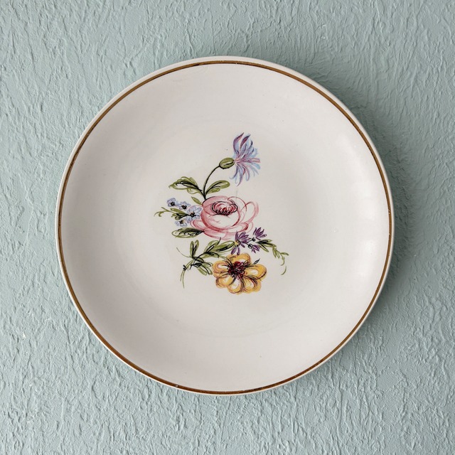 フランス ヴィンテージ K&G LUNÉVILLE リュネヴィル SAVERNE 花柄プレート