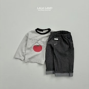 LALALAND 26/SS (Kids)Loll-up Stitch denim