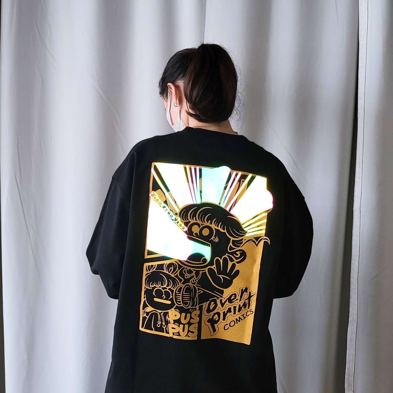 【over print】COMICS LS Tee