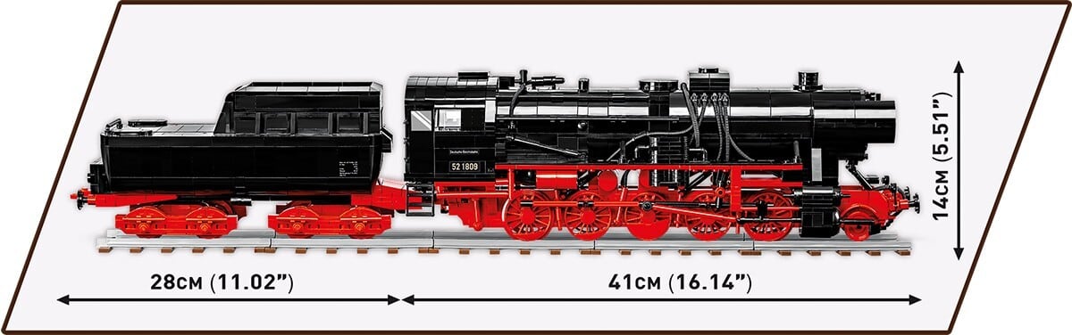 COBI #6282 ドイツ国鉄52形蒸気機関車 (DRB Class 52 Kreigsloks