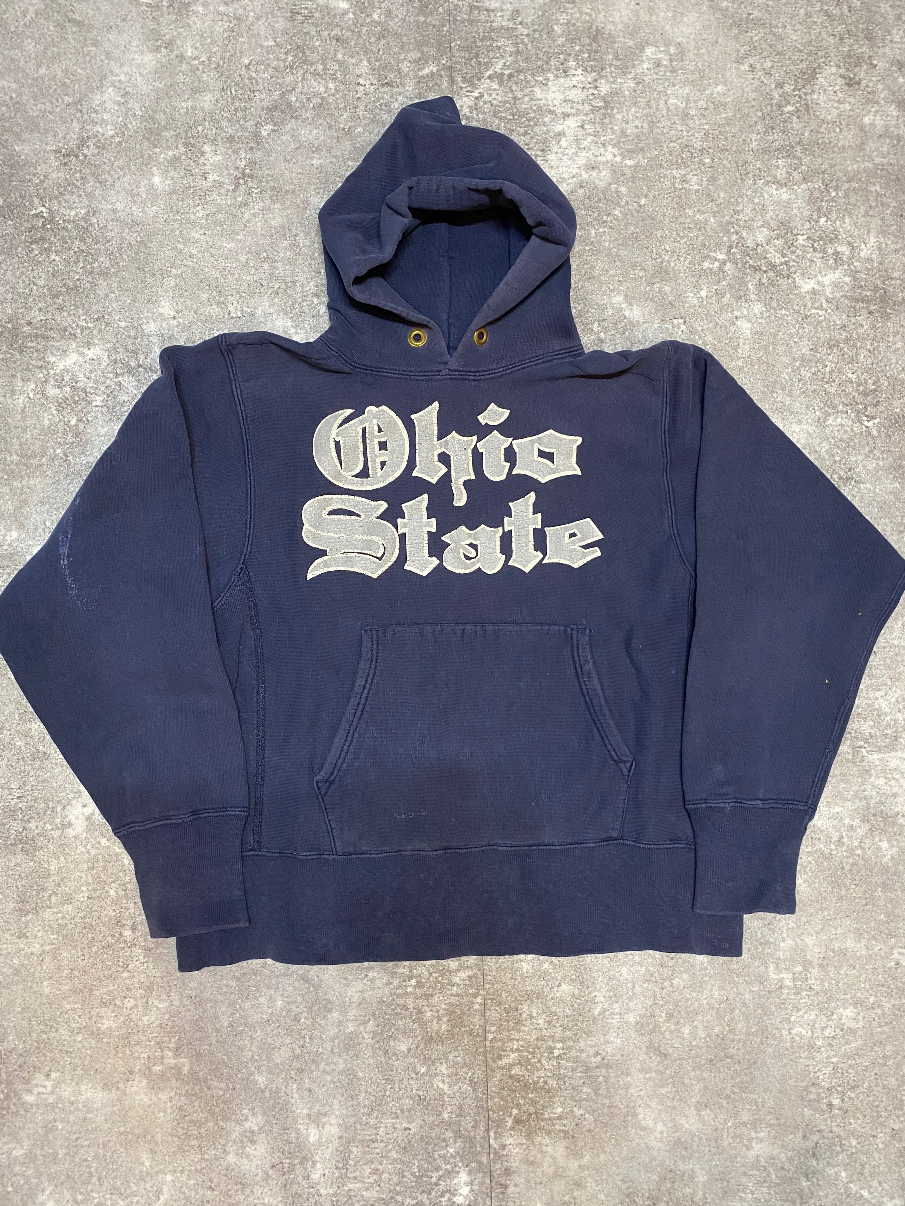 80s champion reverse weave OHIO STATE スウェットパーカー 青タグ