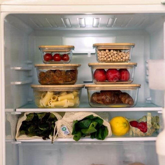 竹とガラスの容器 大 800ml（スクエア） | macoro